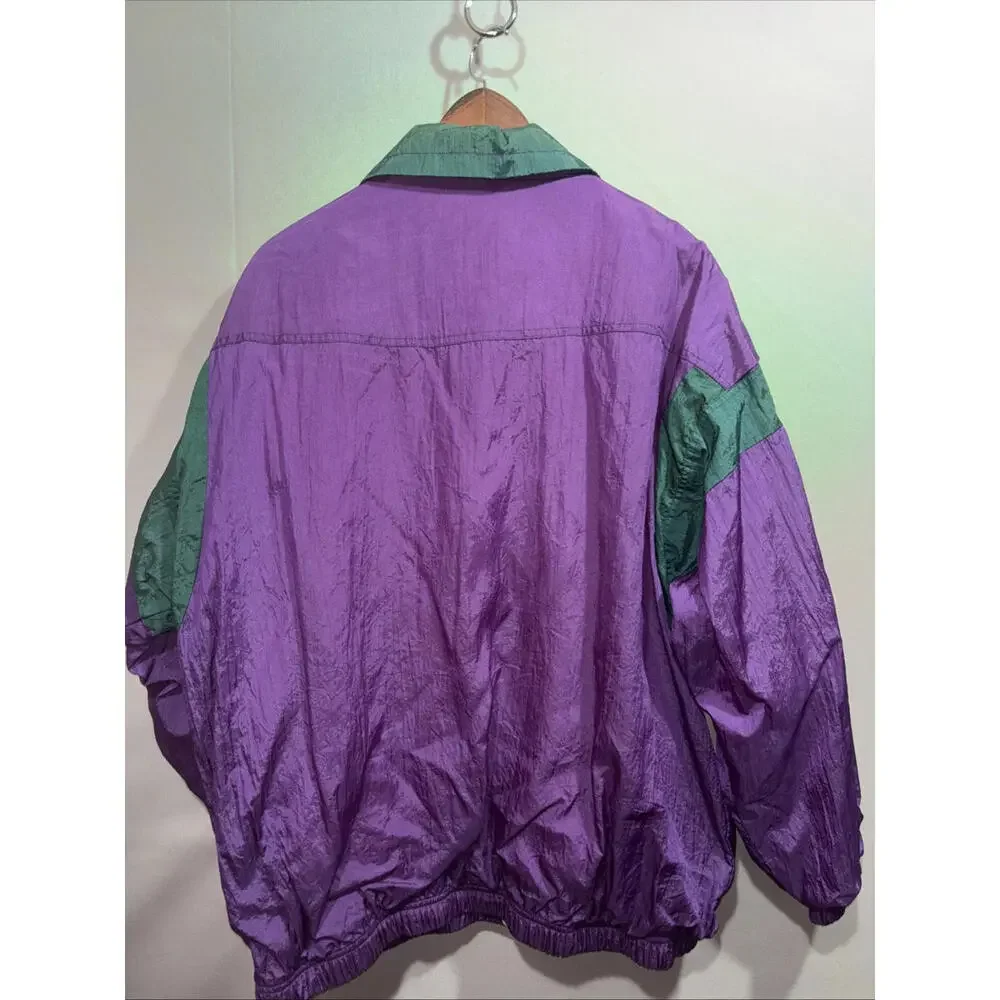 Venezia Full Zip Purple Windbreaker Women’s 18/20 Vintage 90s - Picture 6 of 9